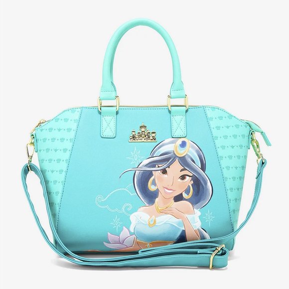Loungefly Handbags - Loungefly Disney Aladdin Jasmine Satchel Princess Character Floral Purse Bag